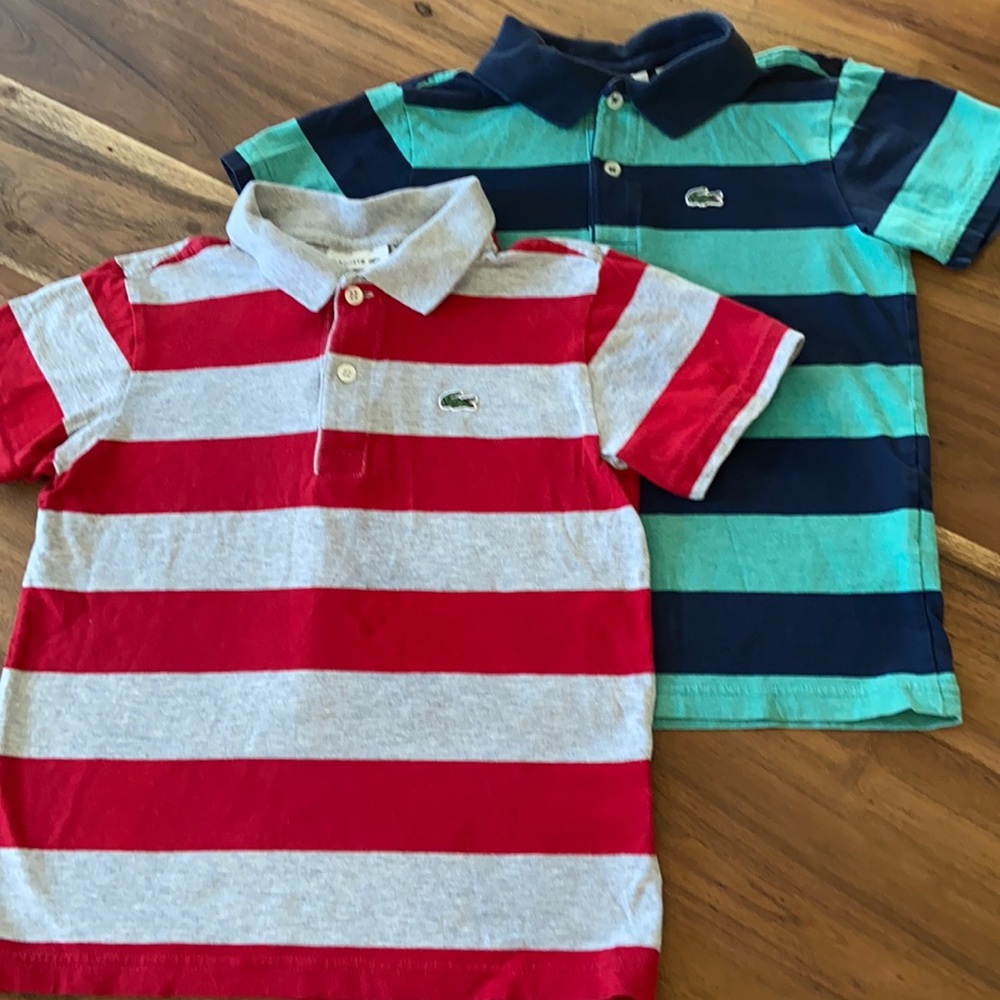 2 x Boys Lacoste Polo